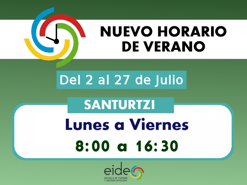 HORARIO DE JULIO