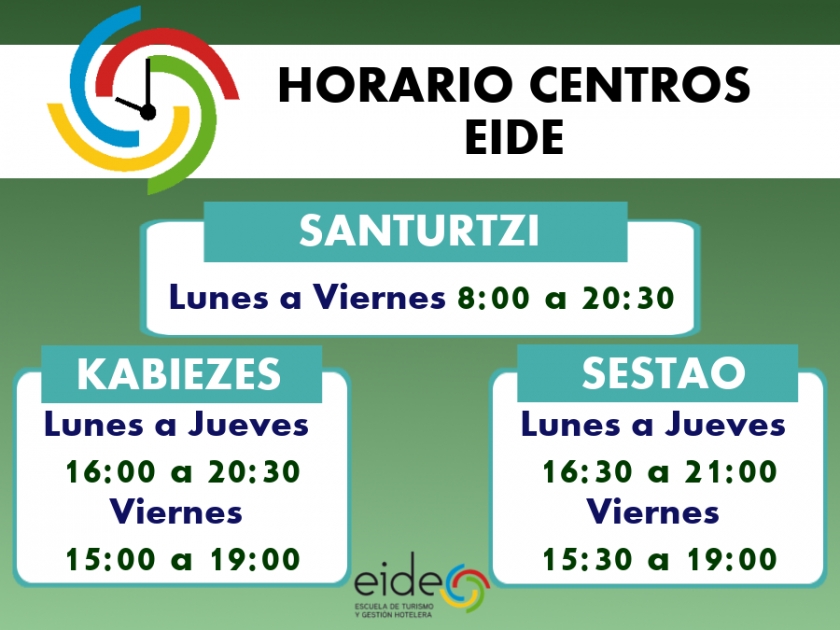 NUEVOS HORARIOS
