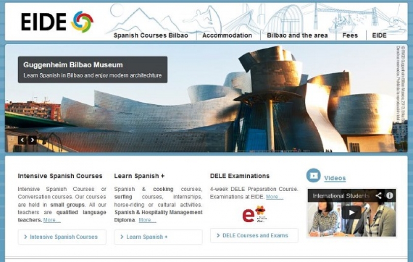 Nueva Web de Cursos de Español en España - Cursos de Español en Bilbao