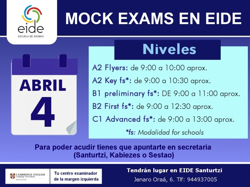 MOCK EXAMS 2020a