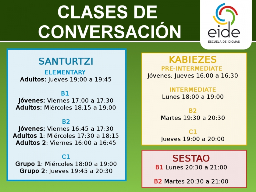 CLASES DE CONVERSACIÓN