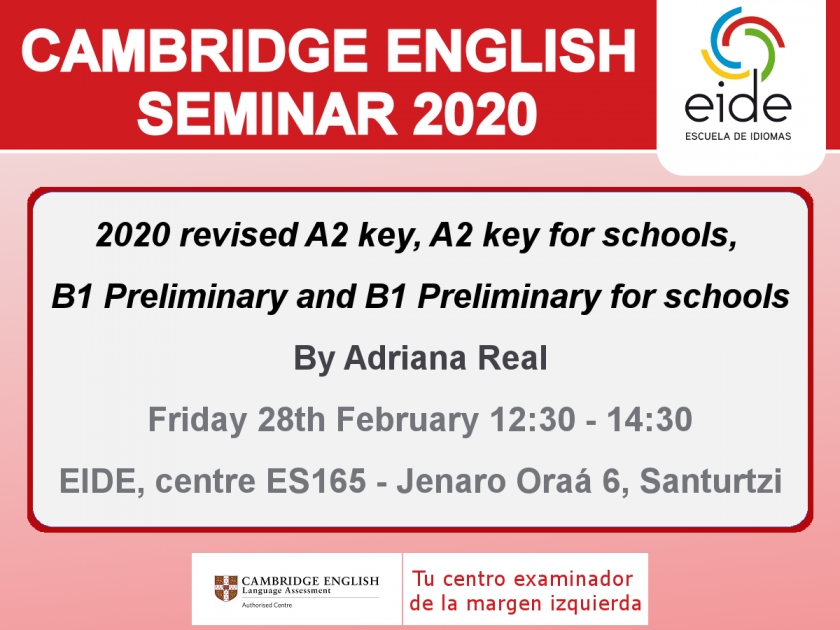 Cambridge English seminar 2020